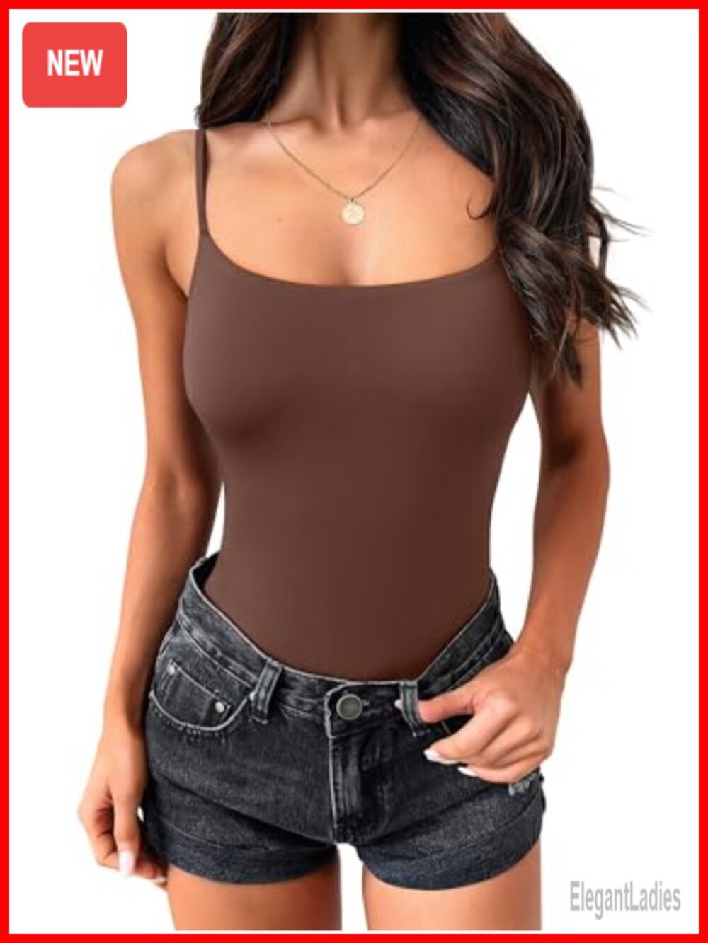 Double Lined Tank Top Sleeveless Square Neck Camisole for Yoga
